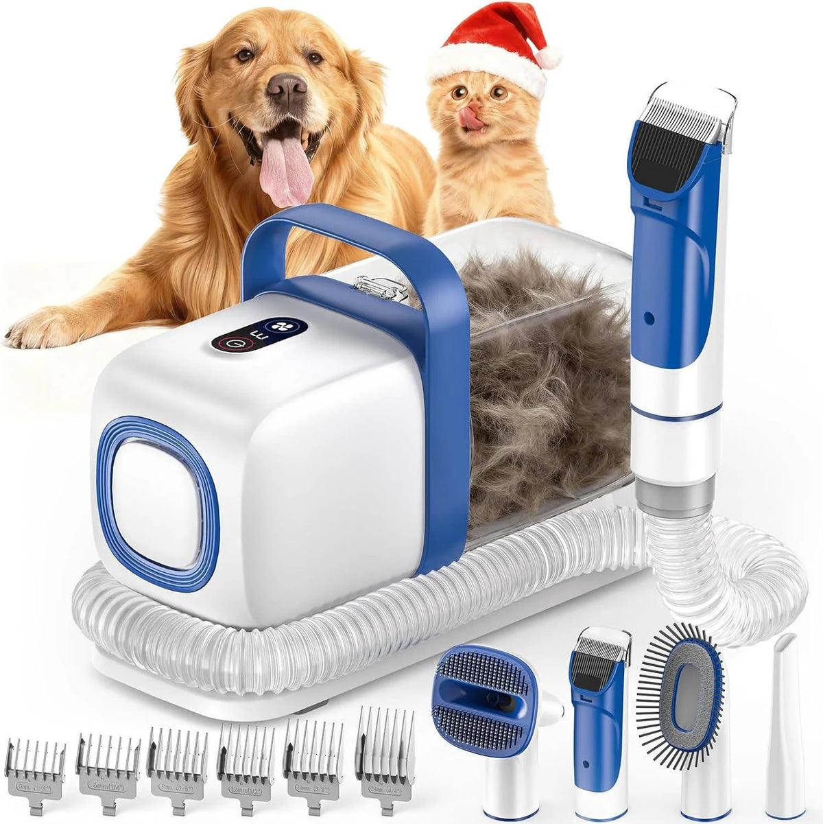 Dog Grooming Vacuum Large Dustbin & 3-Level Suction