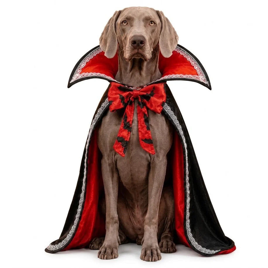 Dog Halloween Cape Vampire Design Adjustable Straps