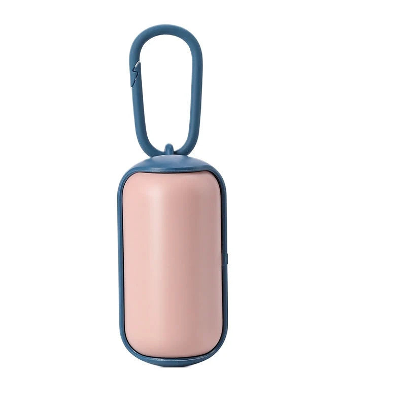 Dog Poop Bag Dispenser Leash Clip Hard Shell One-Handed Access