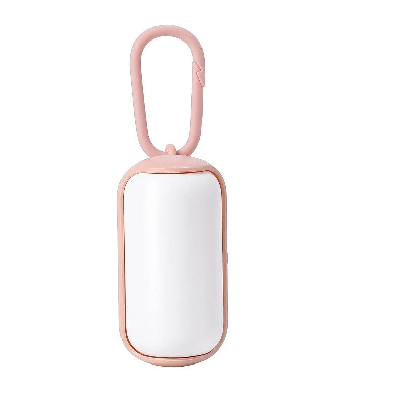 Dog Poop Bag Dispenser Leash Clip Hard Shell One-Handed Access