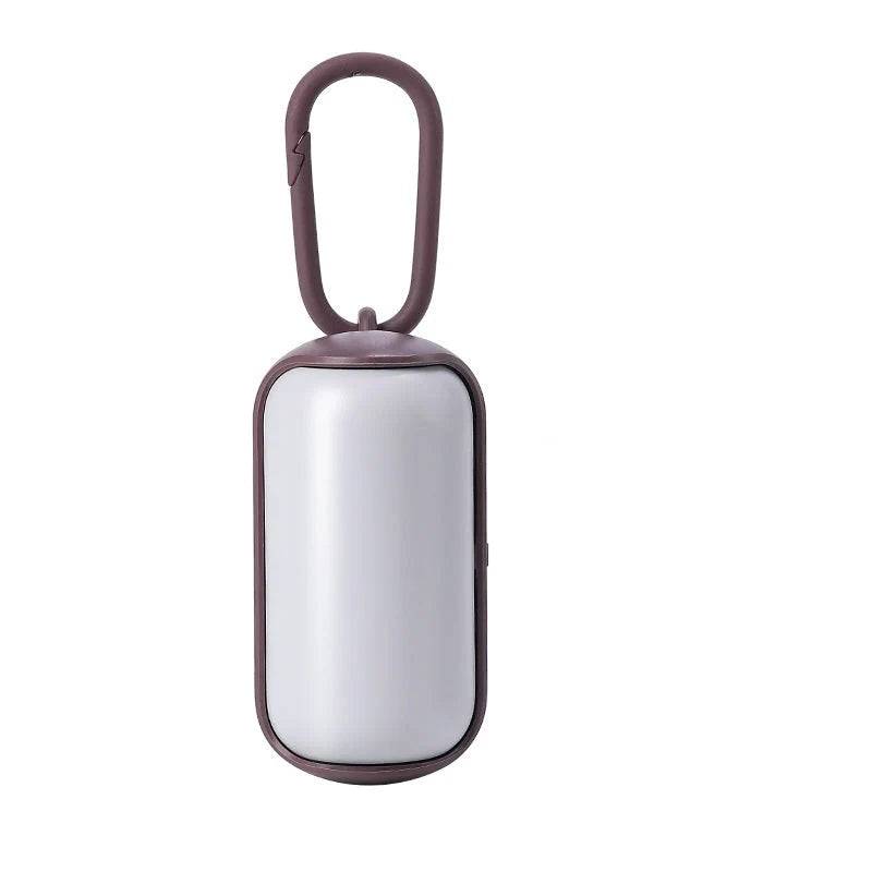 Dog Poop Bag Dispenser Leash Clip Hard Shell One-Handed Access