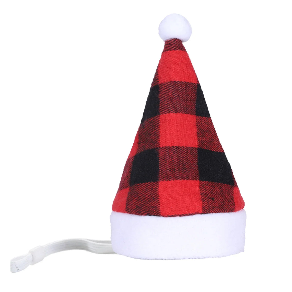 Dog Santa Hat Plush Adjustable Fit