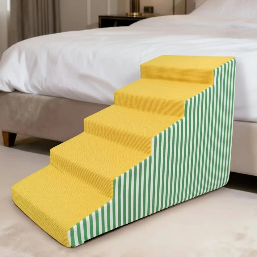 Dog Stairs Supportive Foam Gentle Incline Secure Base