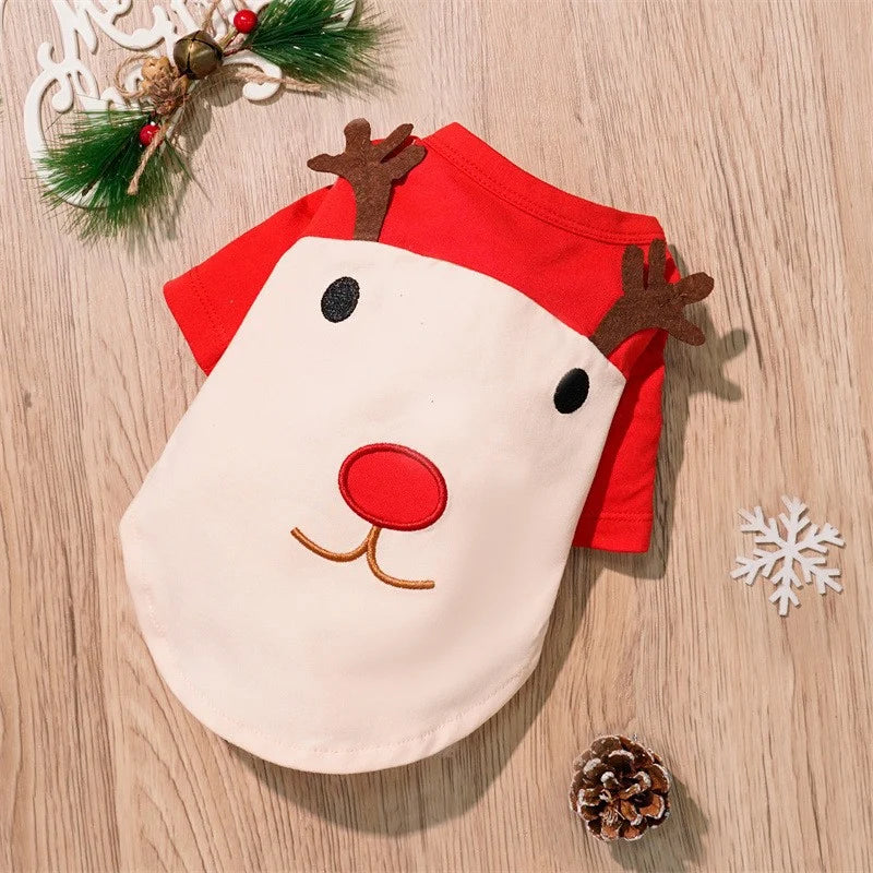Dog Sweater Soft Fleece Christmas Print