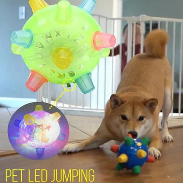 Dog Toy Automatic Touch-Activated Jumping Ball