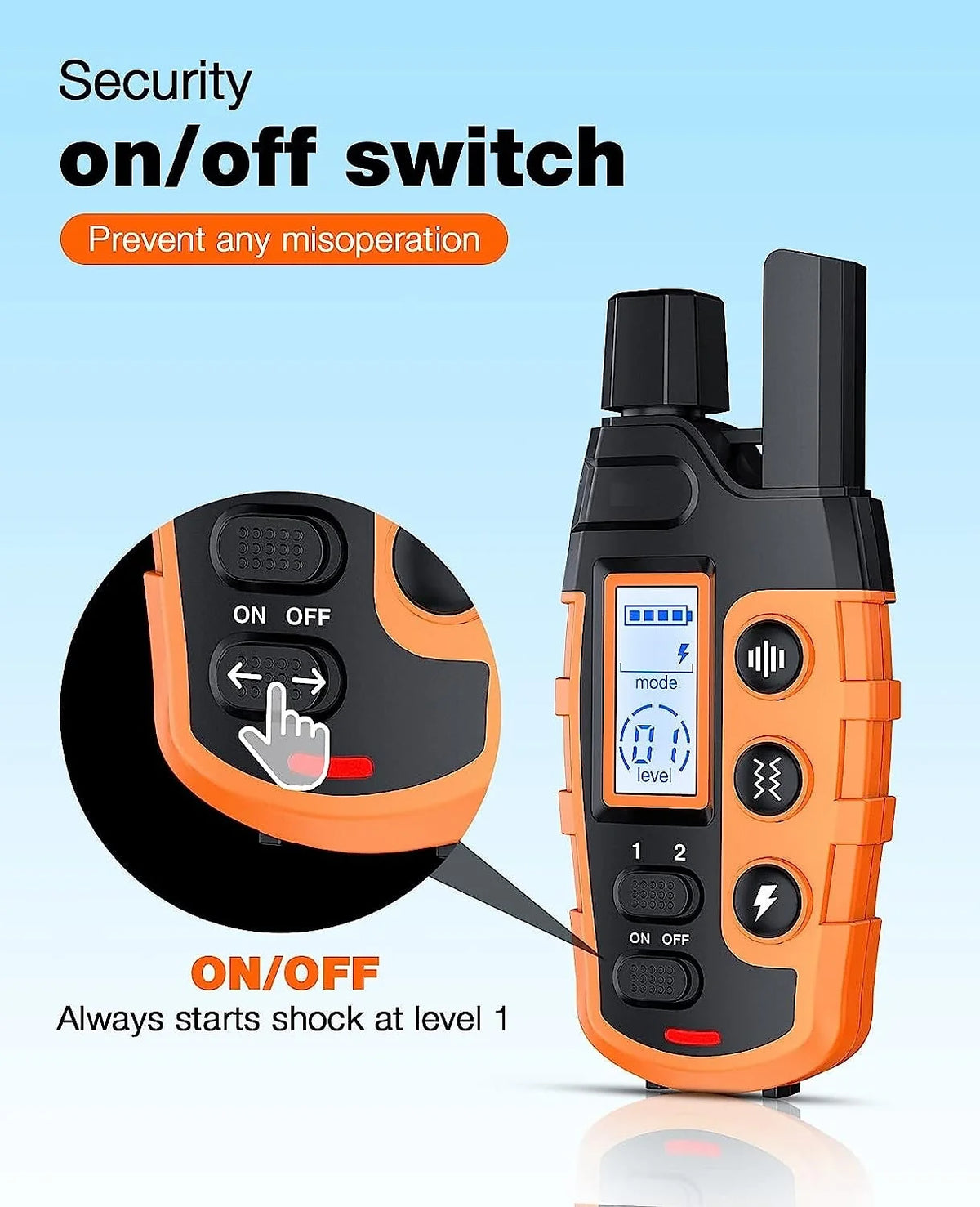 Dog Training Collar 3280 Ft Range Rechargeable & Waterproof