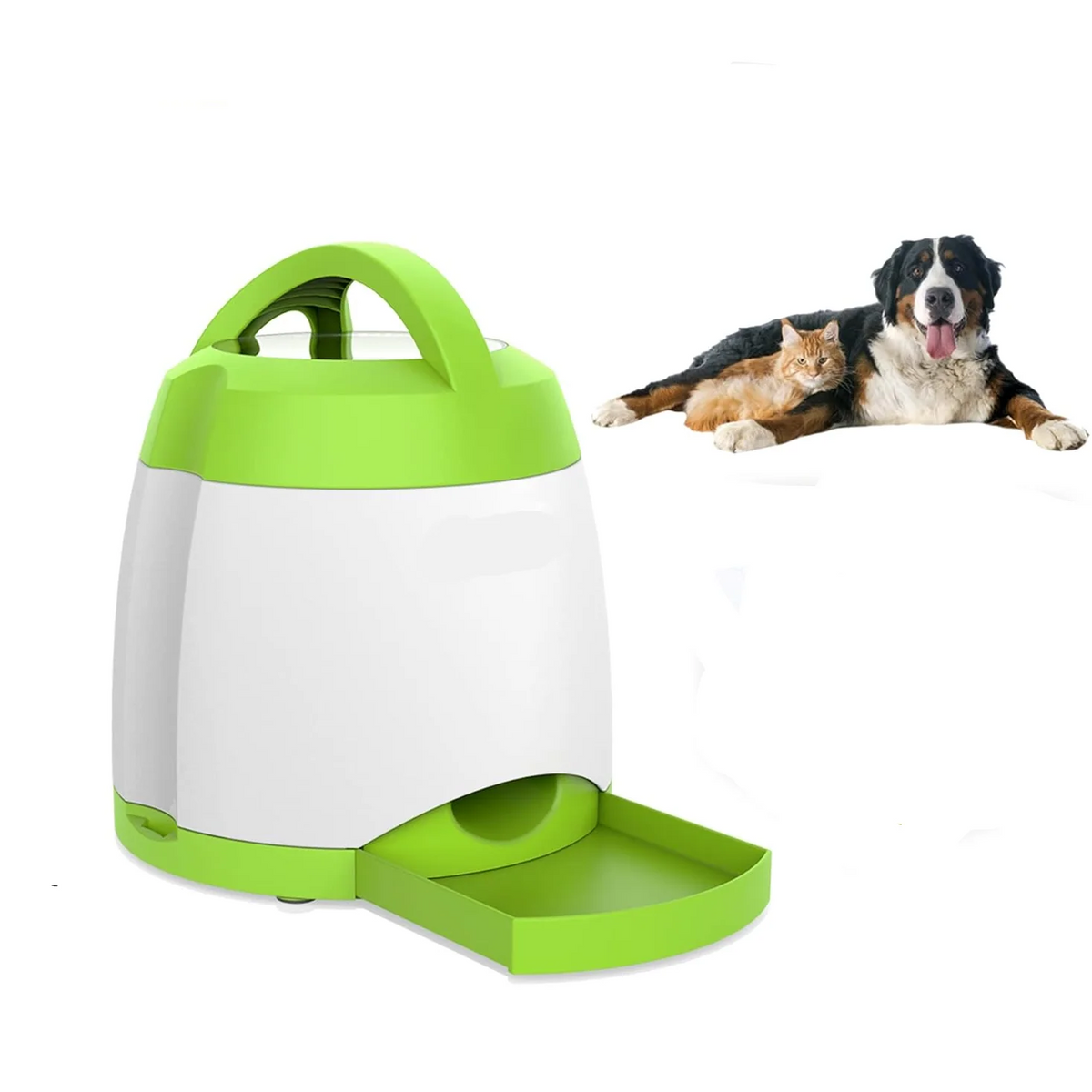Dog Treat Dispenser Squeaky Remote & Adjustable Portions