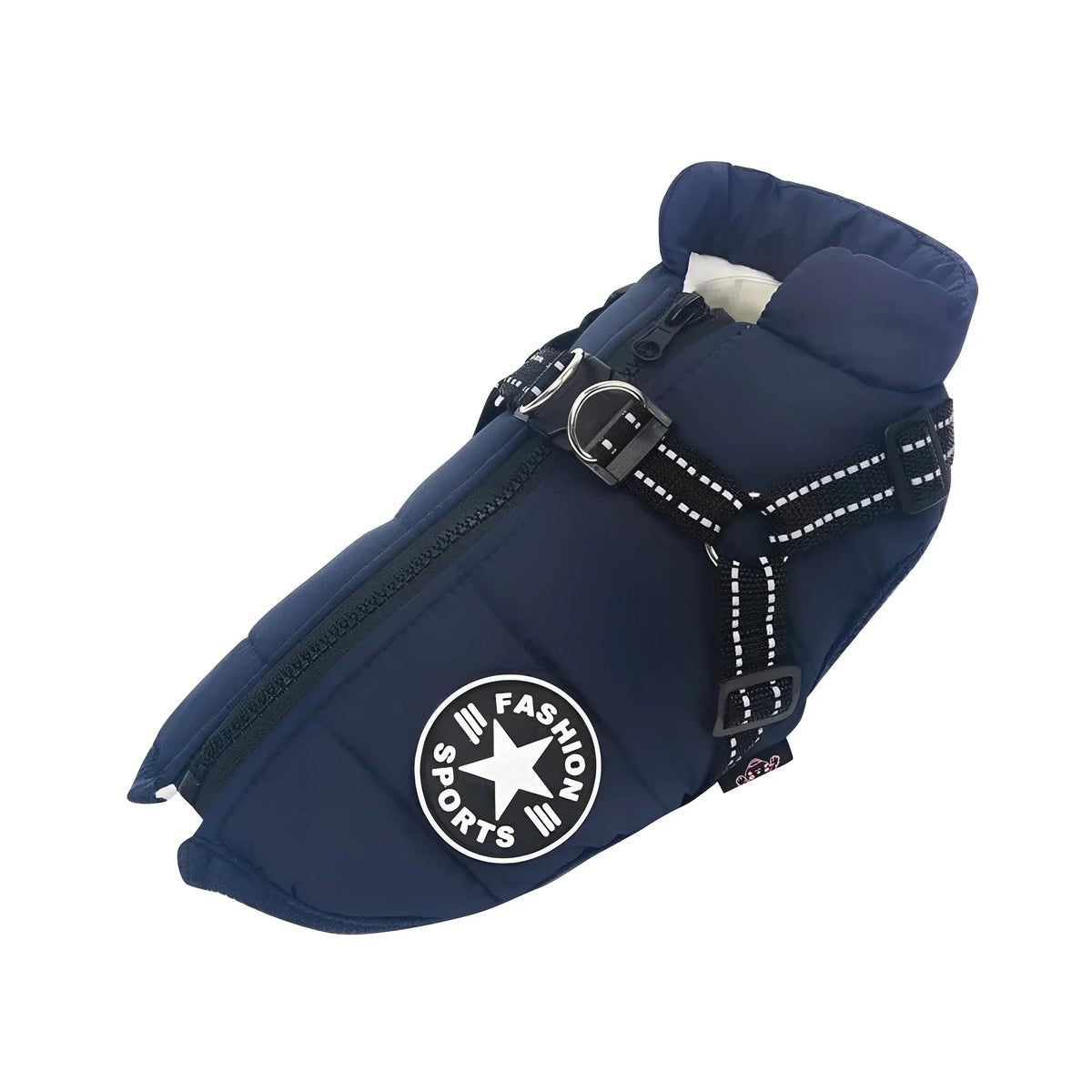 Dog Winter Coat Padded Soft Lining Integrated Harness