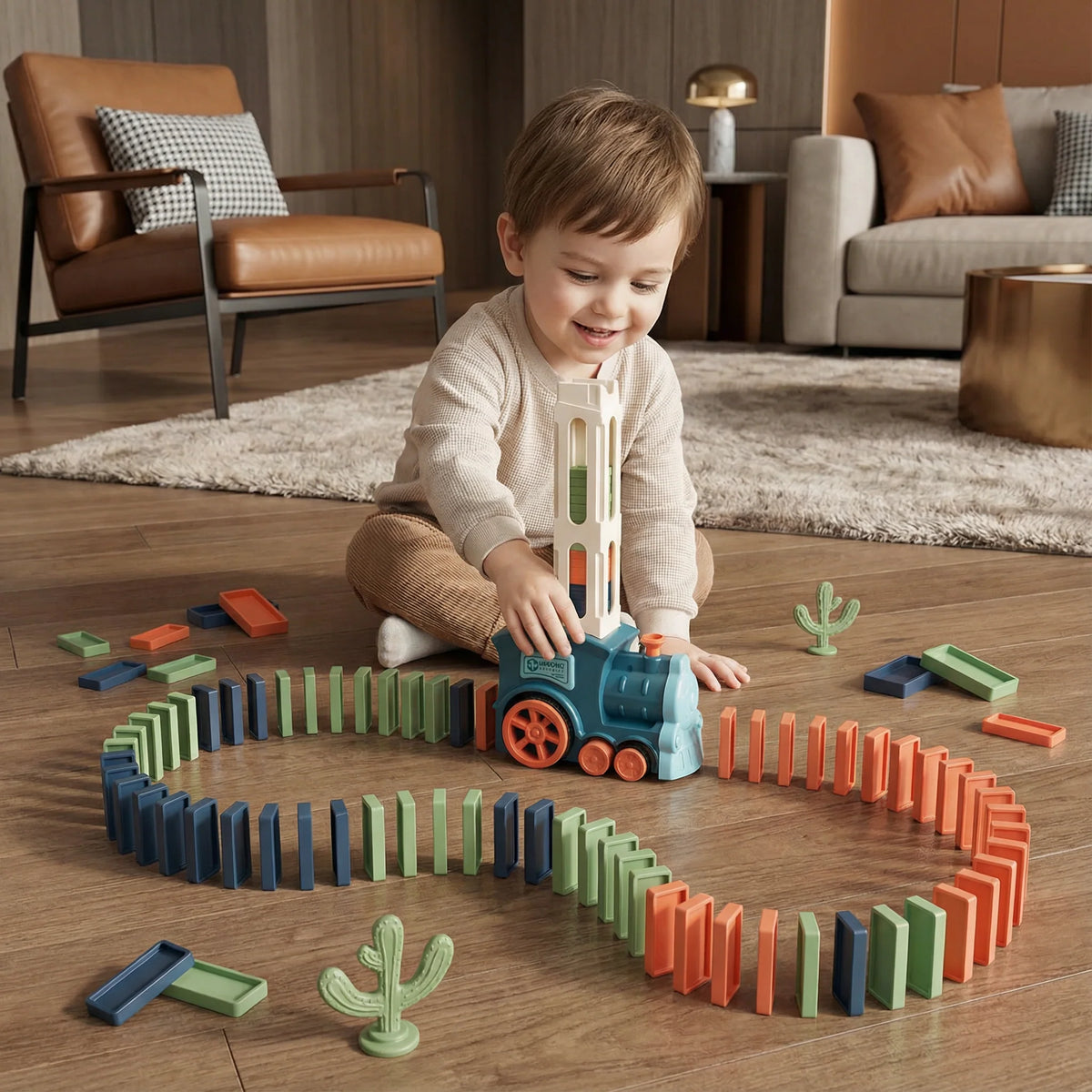 Domino Train Motorized Auto Placement Reusable Cartridge