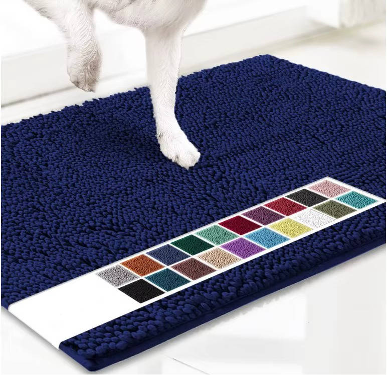 Door Mat Microfiber Chenille Super Absorbent Non-Slip Backing