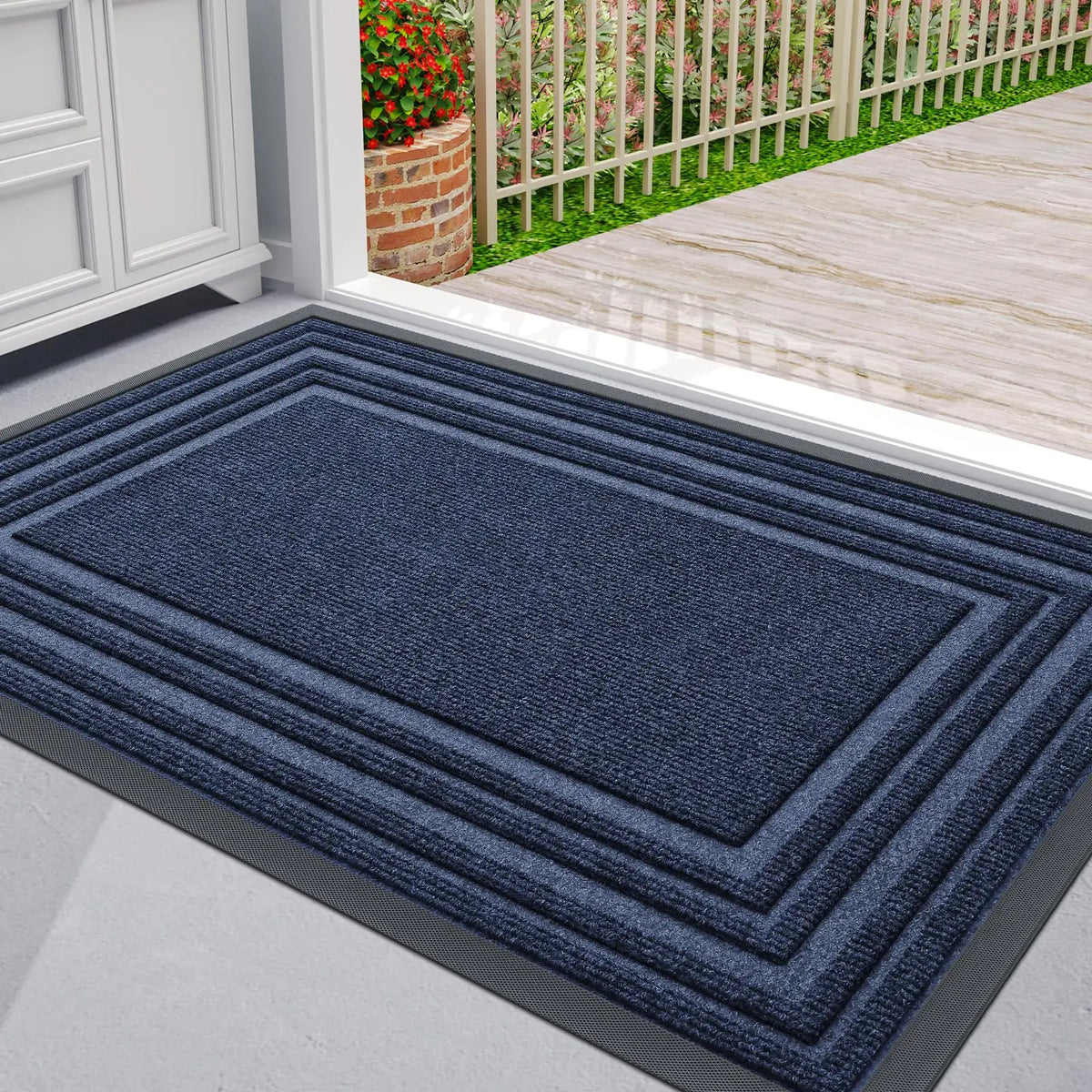Door Mat Natural Rubber Non-Slip Weather-Resistant