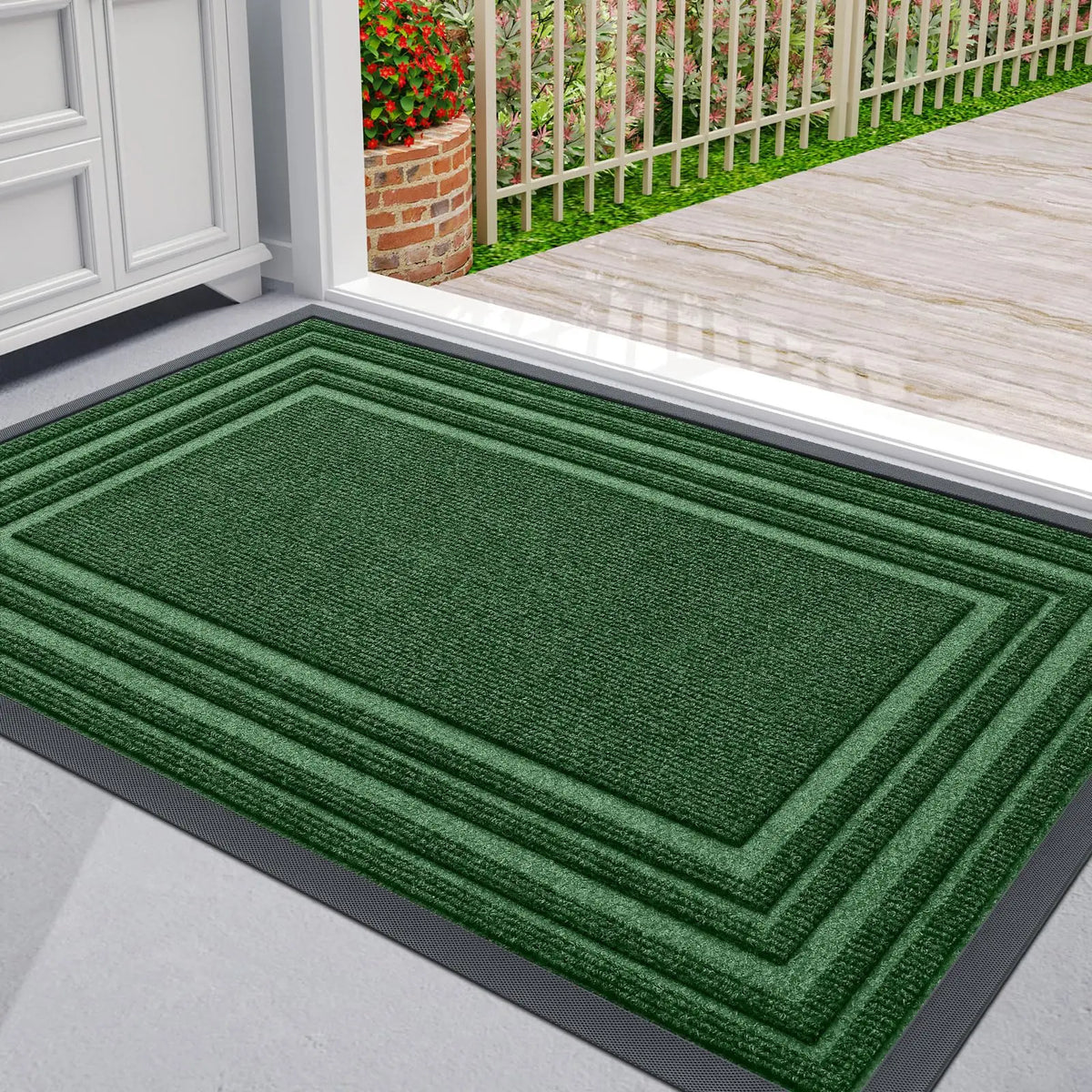 Door Mat Natural Rubber Non-Slip Weather-Resistant