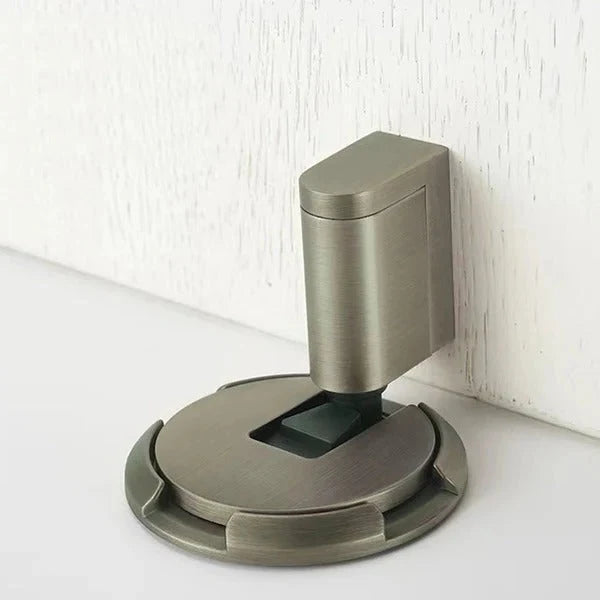 Door Stopper Adjustable Locking Zinc Alloy Dual Mount