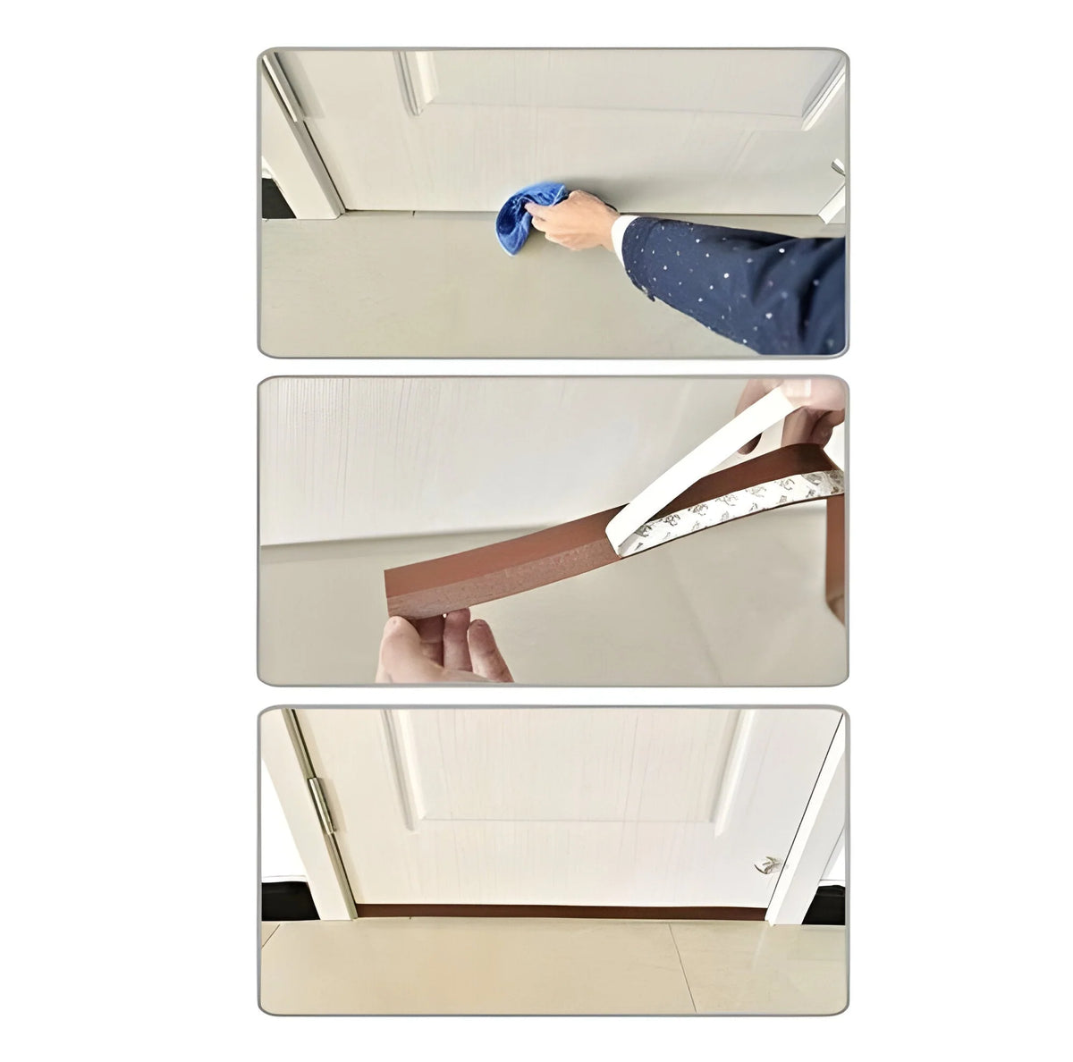 Door & Window Seal Strip Transparent Peel-And-Stick 16.4 Ft