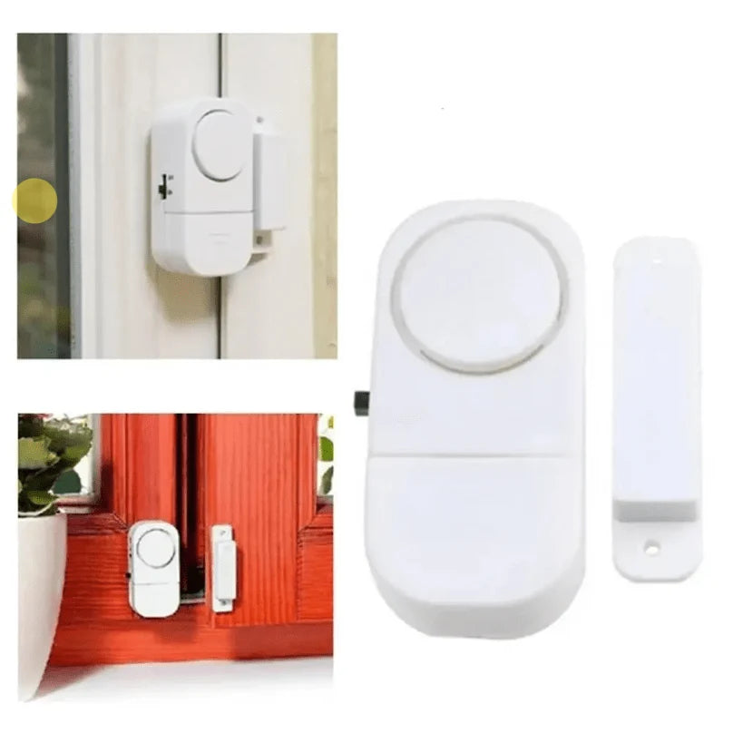 Door and Window Alarm 90 dB Battery-Powered Adhesive Installation