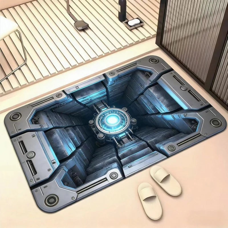 Doormat 3D Water Illusion Non-Slip Backing
