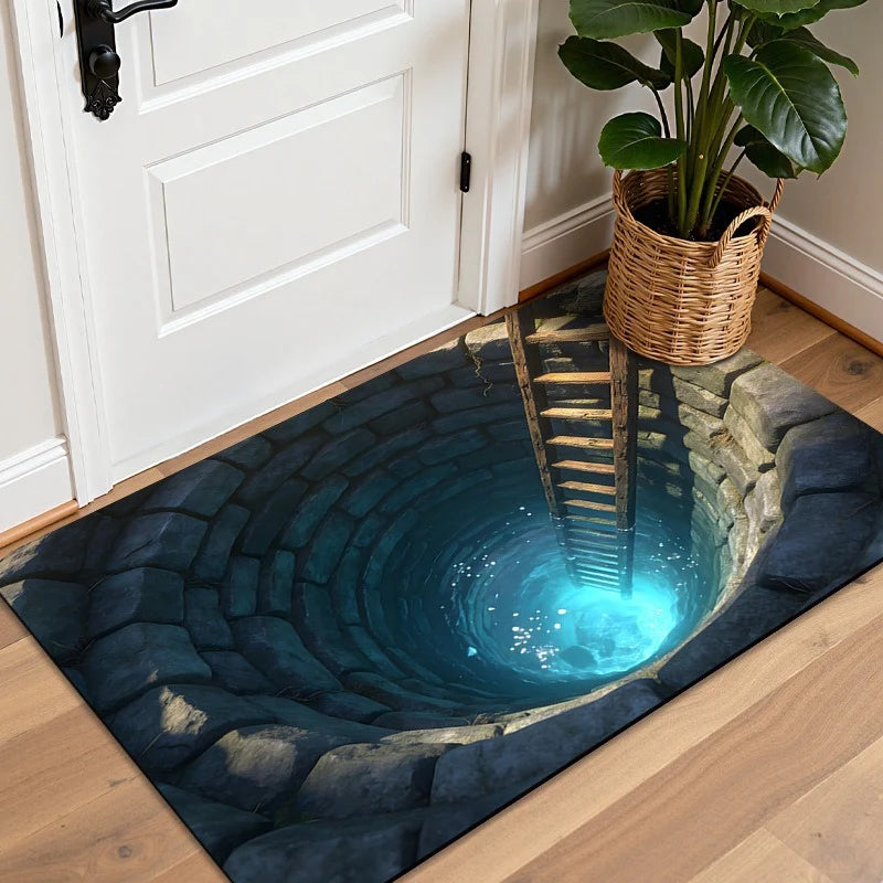 Doormat 3D Water Illusion Non-Slip Backing