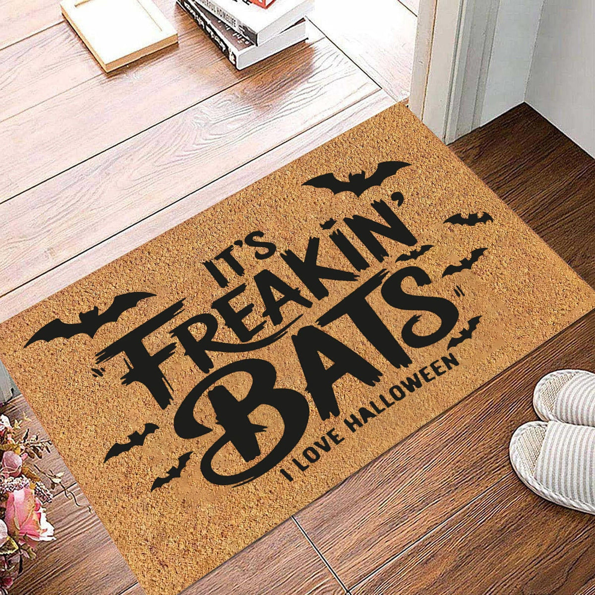 Doormat Coir Fiber Non-Slip Backing Halloween Design