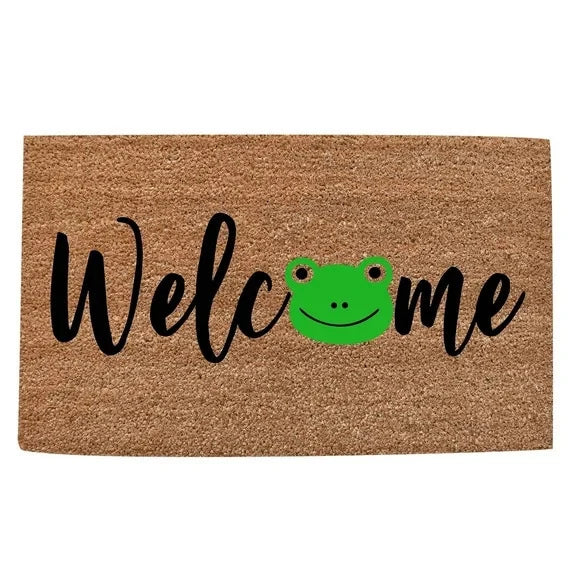 Doormat Coir Fiber Non-Slip Backing Halloween Design