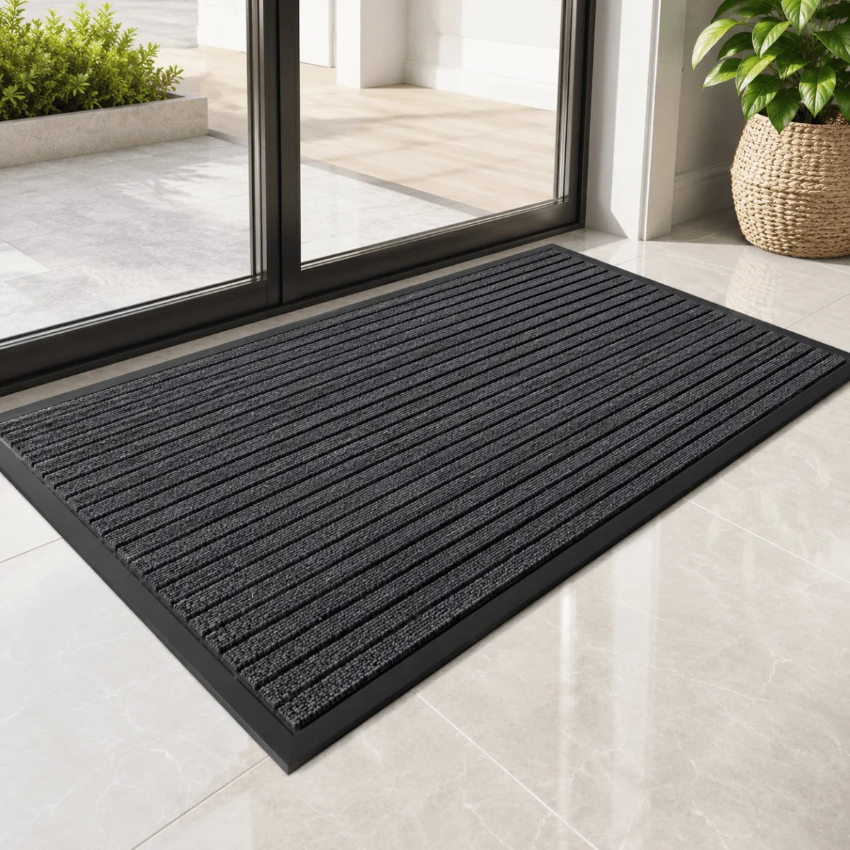 Doormat Dirt-Trapping Texture Non-Slip Waterproof Backing