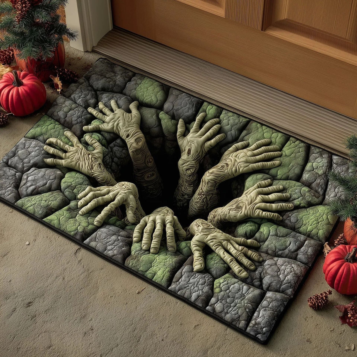 Doormat Dragon Design Non-Slip Rubber Backing