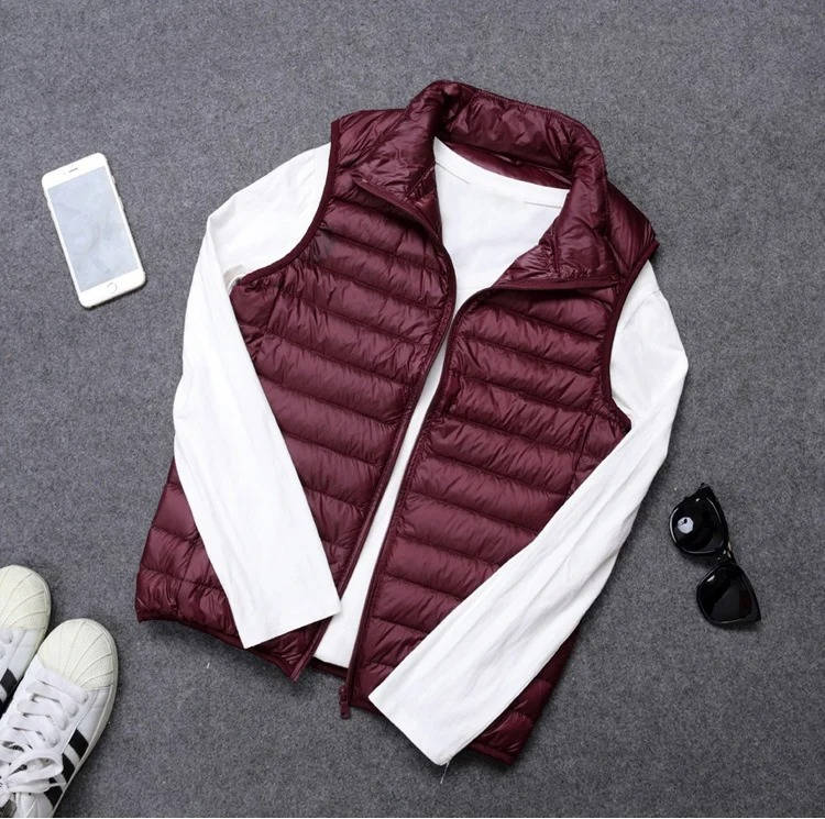 Down Vest Packable Water-Resistant