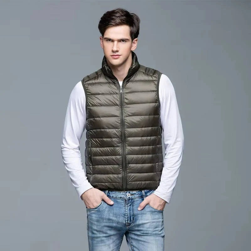 Down Vest Packable Water-Resistant