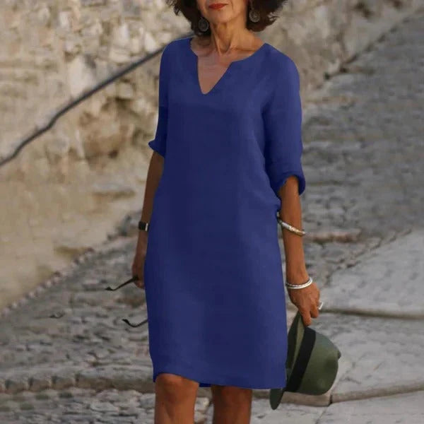 Dress Pullover Loose Fit Breathable Cotton-Poly Blend