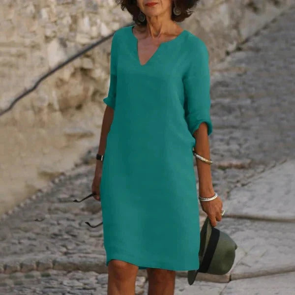 Dress Pullover Loose Fit Breathable Cotton-Poly Blend