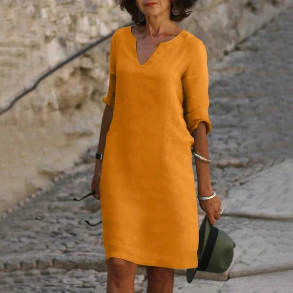 Dress Pullover Loose Fit Breathable Cotton-Poly Blend