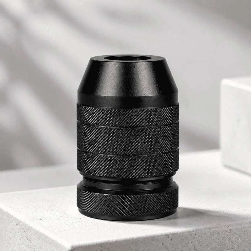 Drill Bit Depth Stop Collar Aluminum Nylon-Lined Tool-Free Adjustment