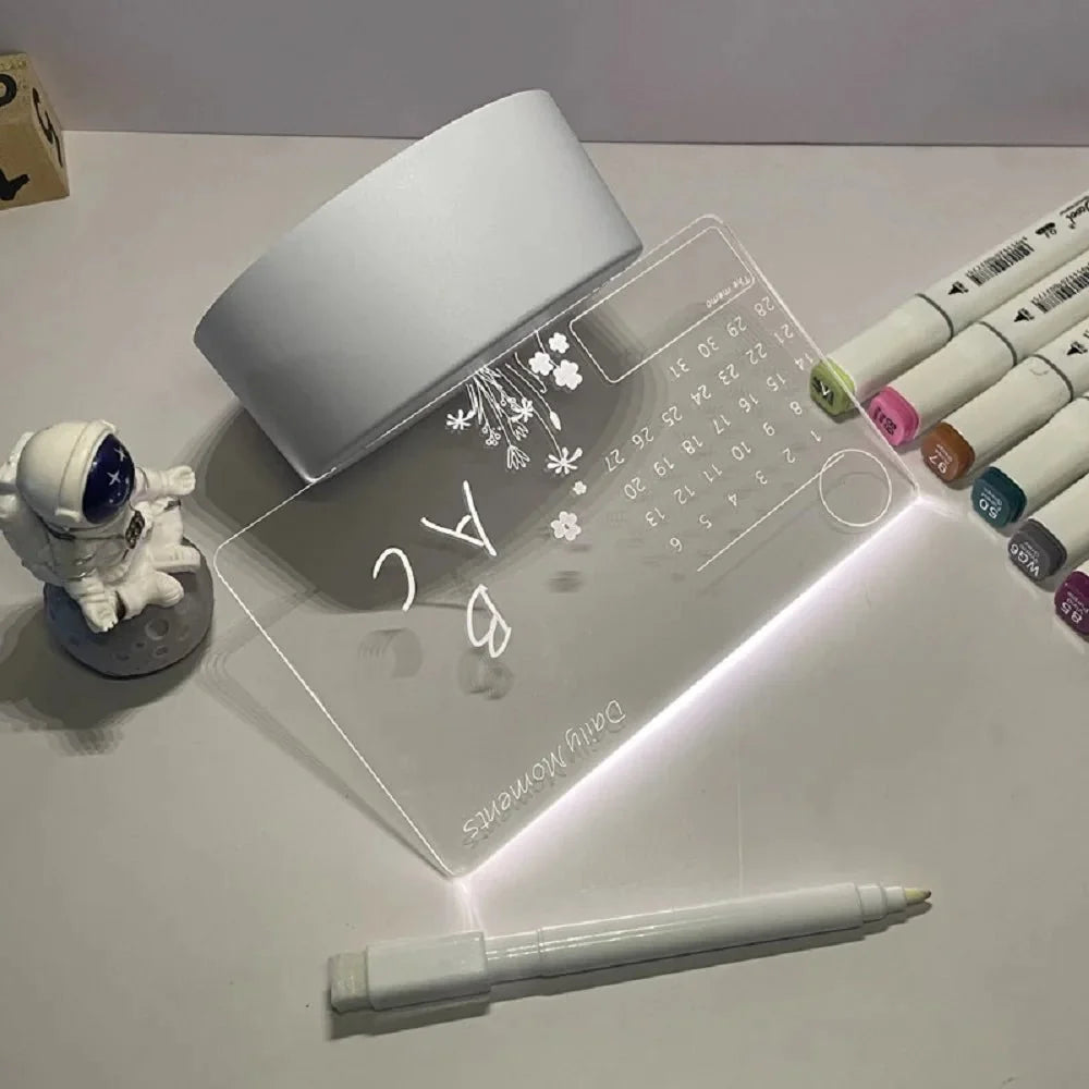 Dry-Erase Sign Warm LED USB-Powered