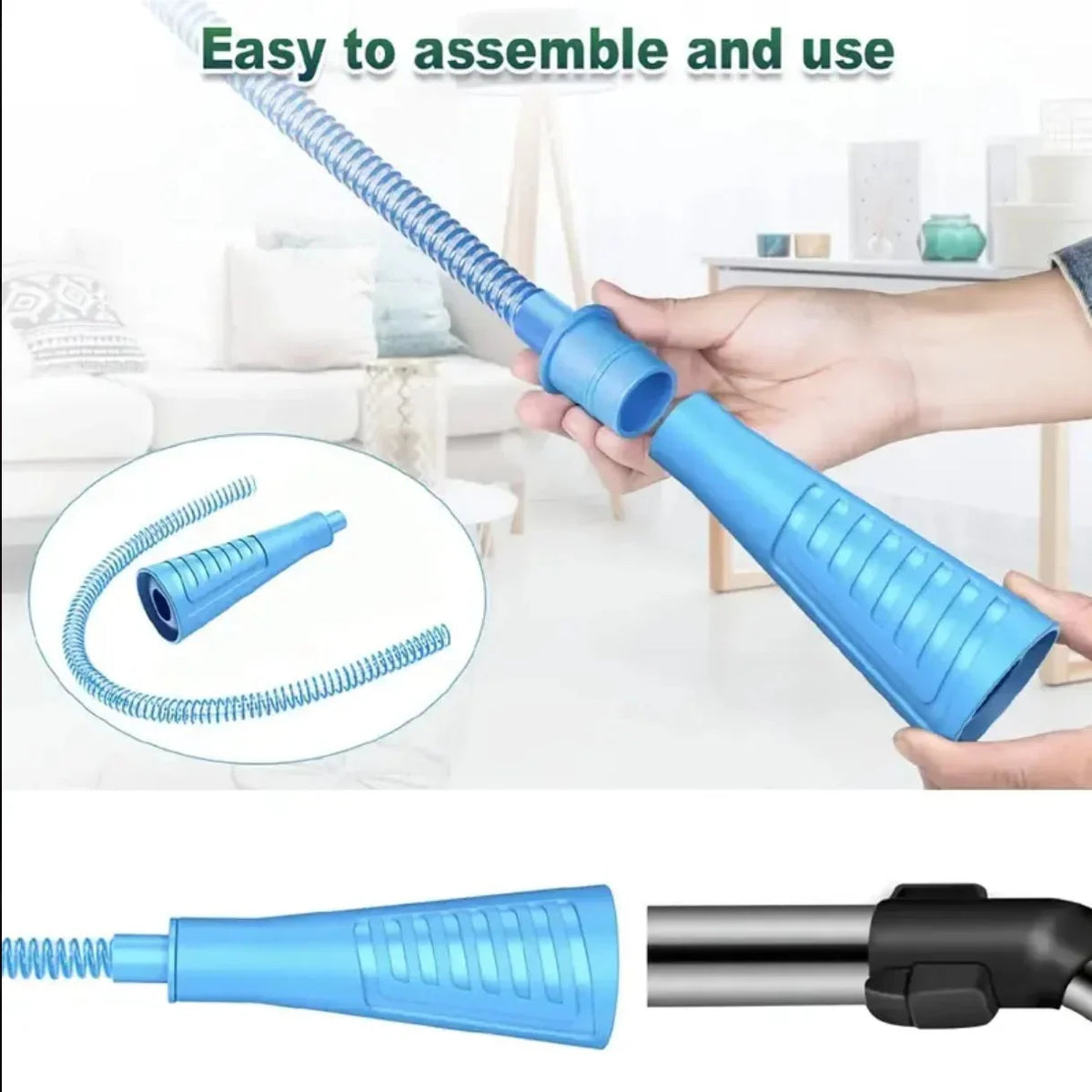 Dryer Vent Cleaner Flexible Long Reach Universal Vacuum Fit