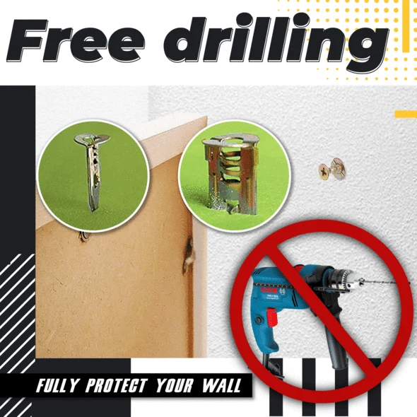 Drywall Anchors and Screws Self-Drilling Zinc-Plated Steel