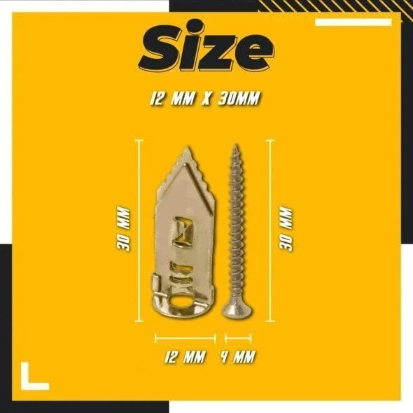 Drywall Anchors and Screws Self-Drilling Zinc-Plated Steel