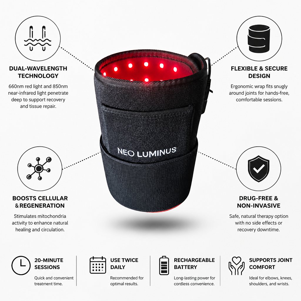 Dual-Wavelength Red & Near-Infrared Light Therapy Pad