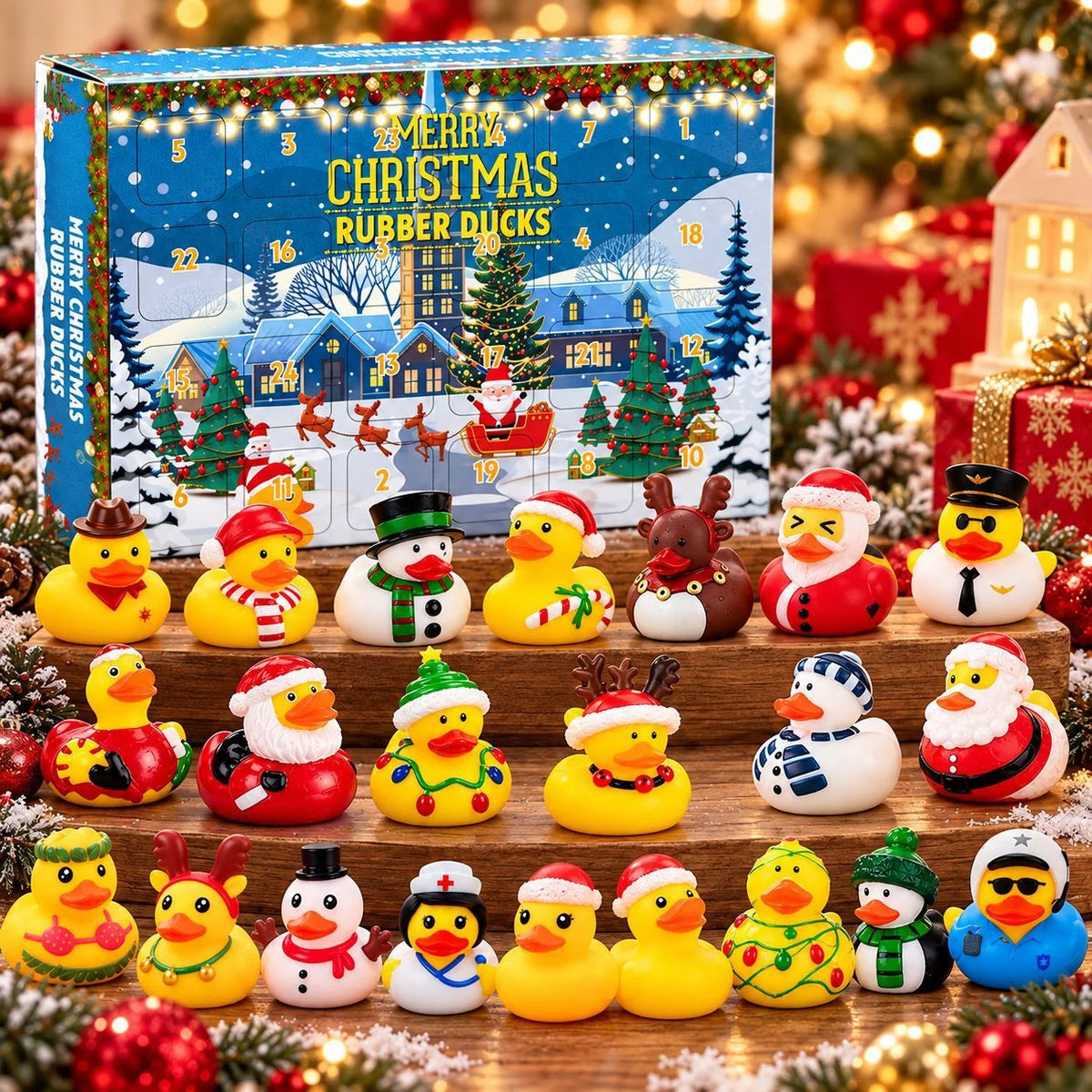 Duck Toy Advent Calendar 24 Vinyl Figures