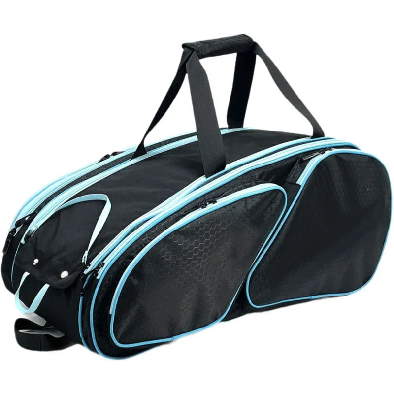 Duffel Bag Multi-Compartment Water-Resistant Polyester Padded Shoulder Strap