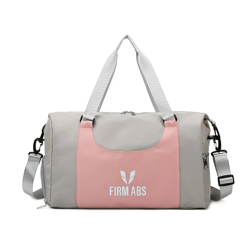 Duffel Bag Recycled Fabric Multiple Compartments Padded Strap