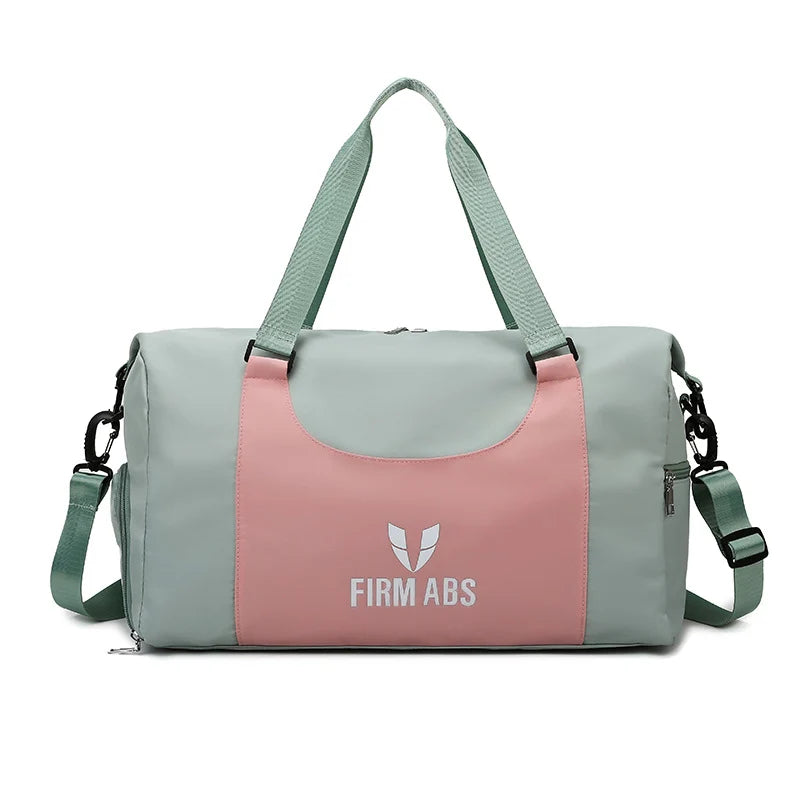 Duffel Bag Recycled Fabric Multiple Compartments Padded Strap