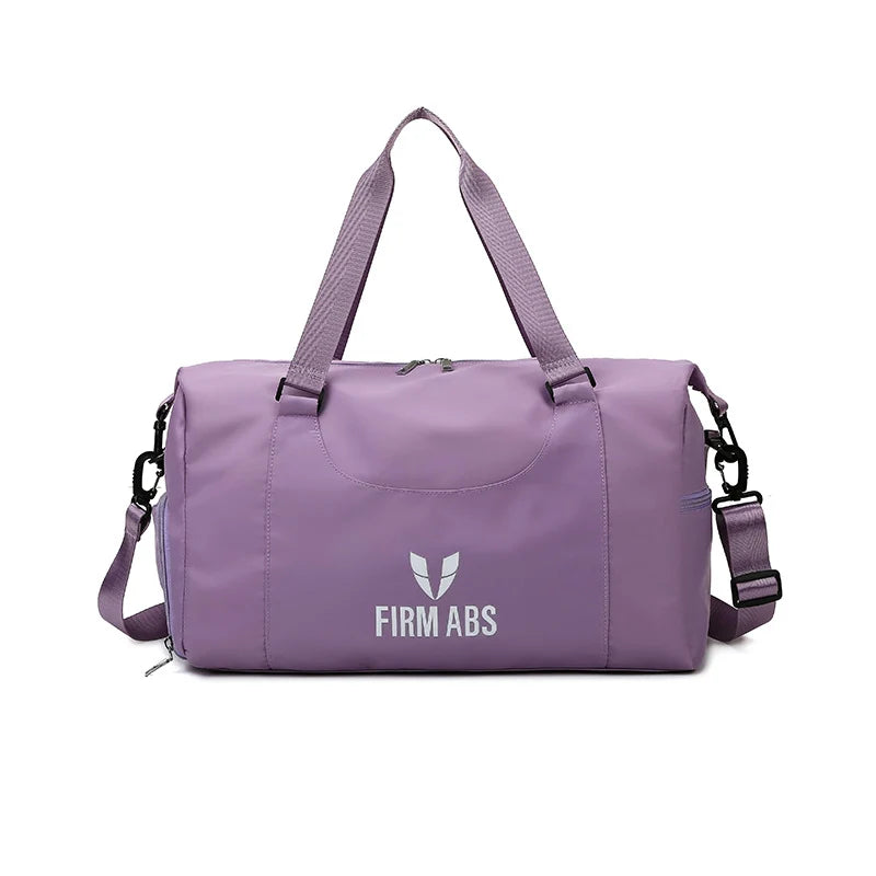 Duffel Bag Recycled Fabric Multiple Compartments Padded Strap