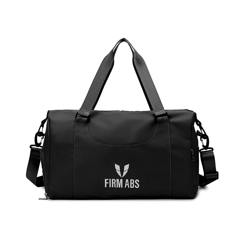 Duffel Bag Recycled Fabric Multiple Compartments Padded Strap