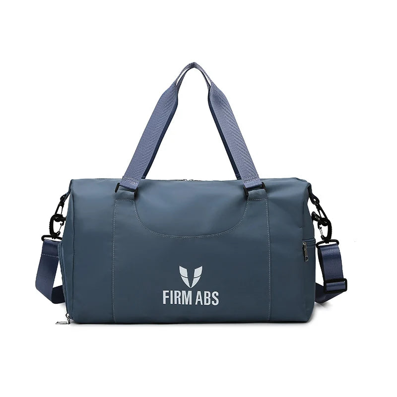 Duffel Bag Recycled Fabric Multiple Compartments Padded Strap