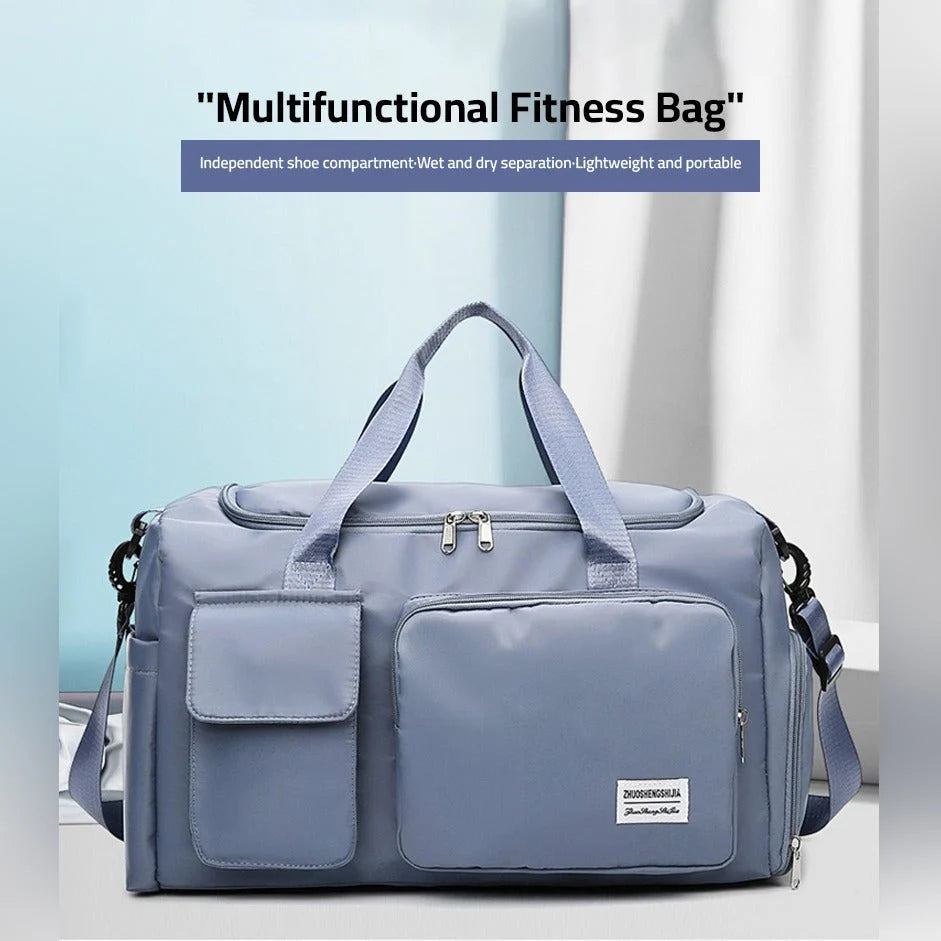 Duffel Bag Separate Shoe Compartment Water-Repellent Design