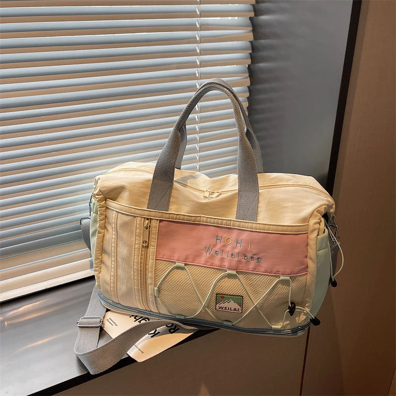 Duffel Bag Spacious Durable Fabric Dual Handles & Adjustable Strap