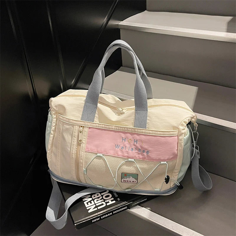 Duffel Bag Spacious Durable Fabric Dual Handles & Adjustable Strap