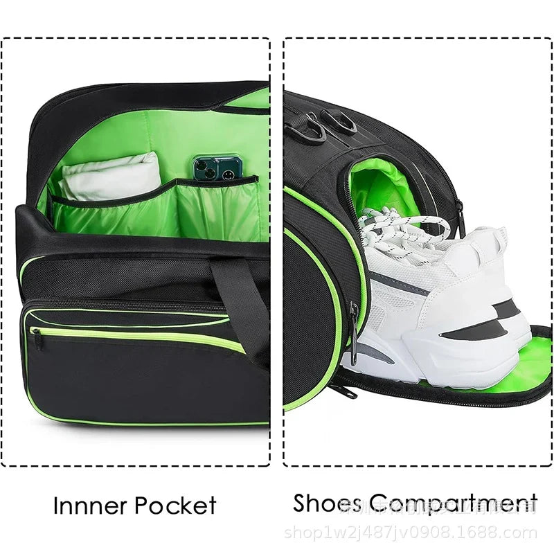 Duffel Bag Ventilated Shoe Compartment & Water-Resistant Fabric