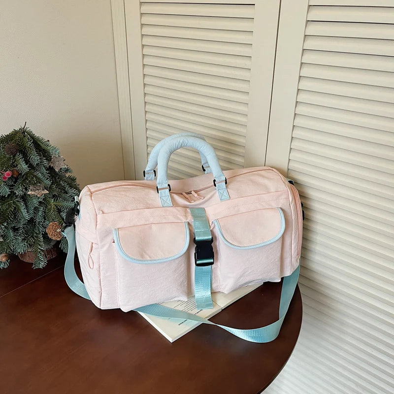 Duffel Bag Water-Resistant Multi-Pocket Padded Handles & Ergonomic Straps