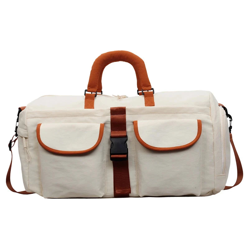 Duffel Bag Water-Resistant Multi-Pocket Padded Handles & Ergonomic Straps