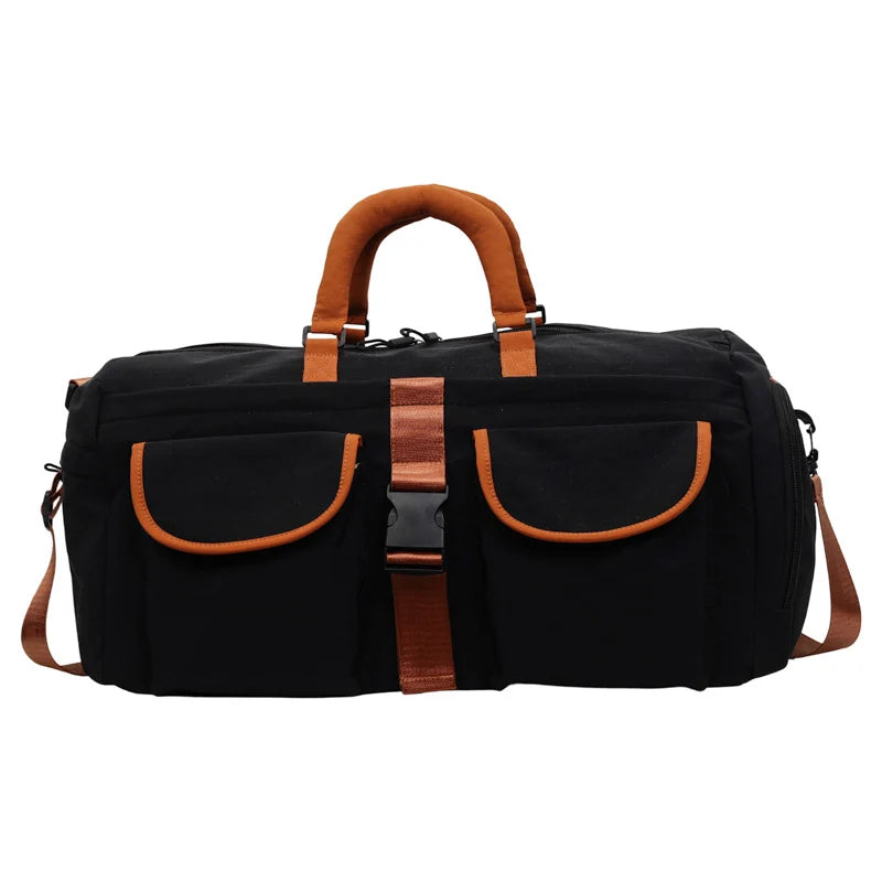 Duffel Bag Water-Resistant Multi-Pocket Padded Handles & Ergonomic Straps